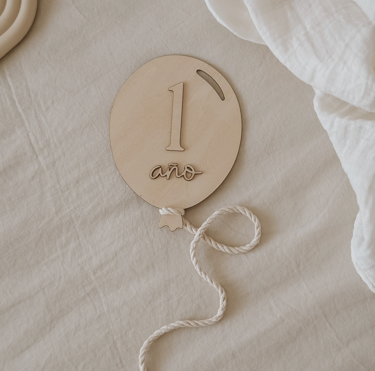 Globo de madera "Un año"