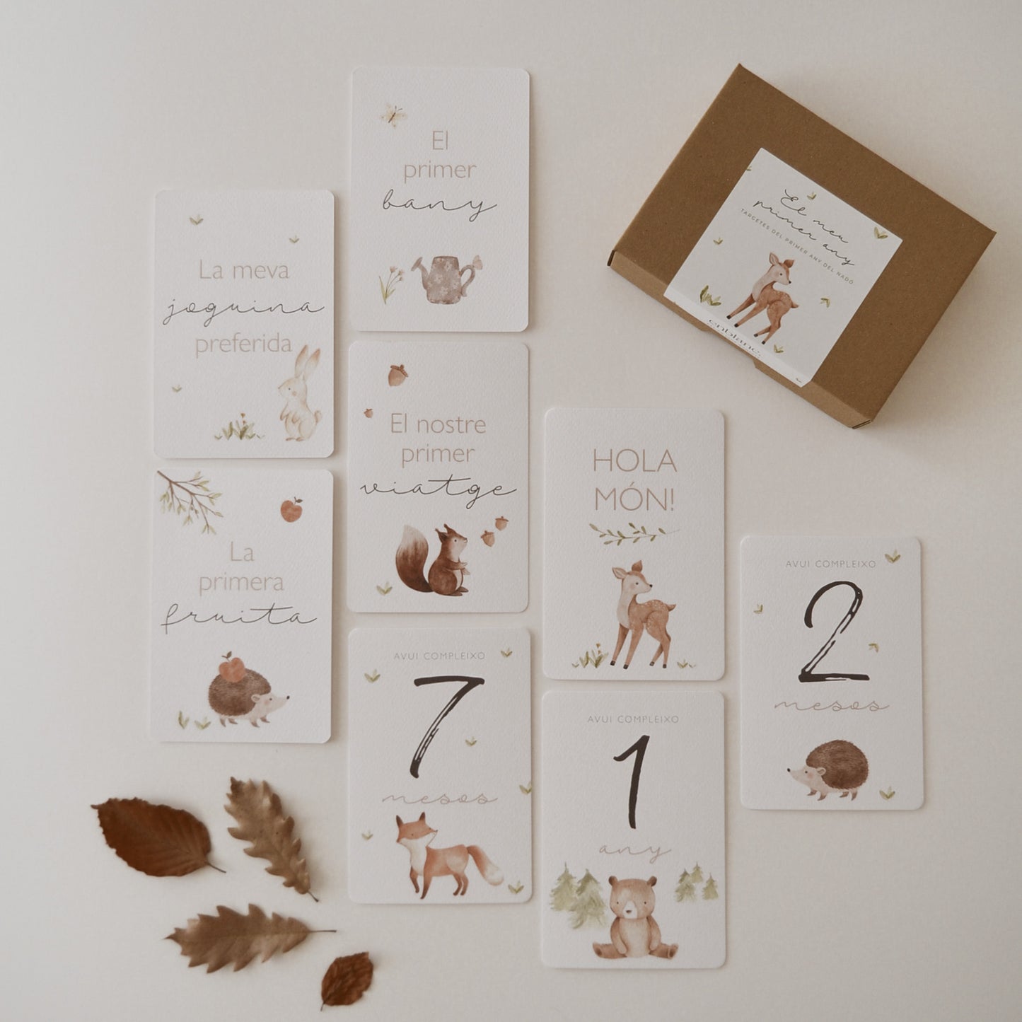 Tarjetas Primer año - Forest