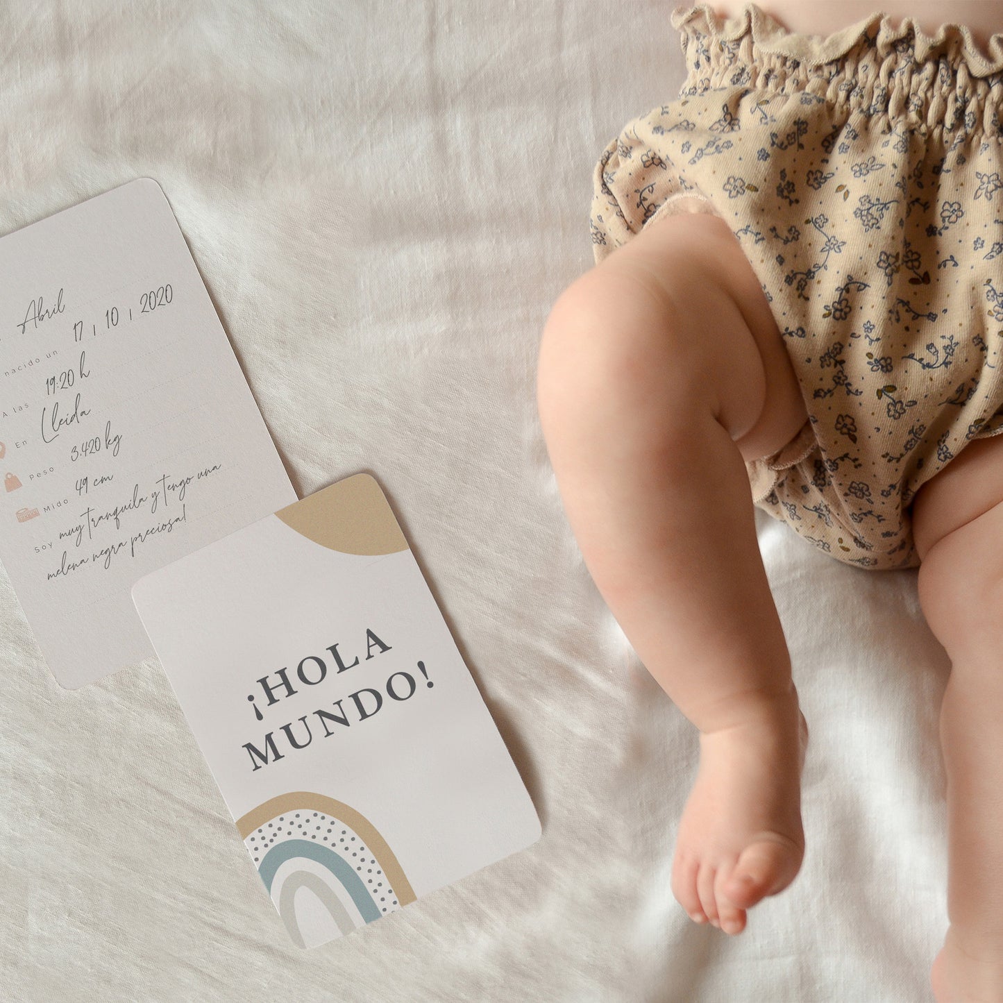Tarjetas Primer año - Rainbow