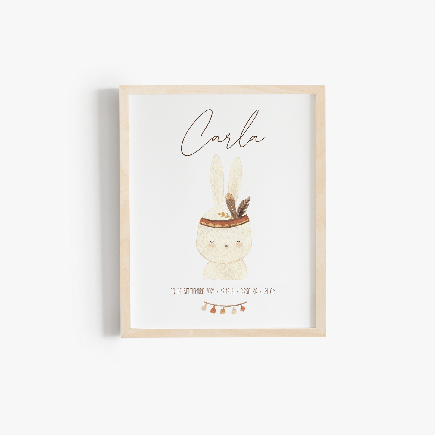 Lámina natalicio - conejito