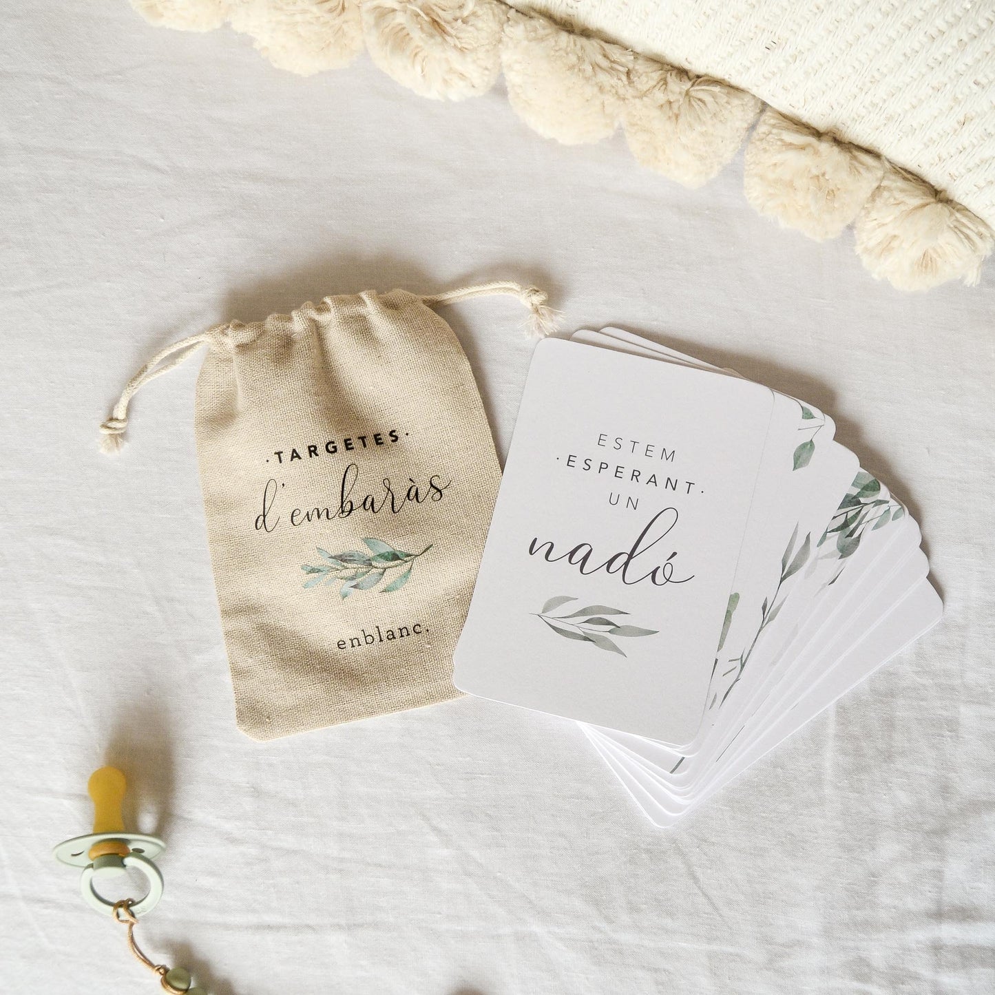 Tarjetas embarazo - Botanic