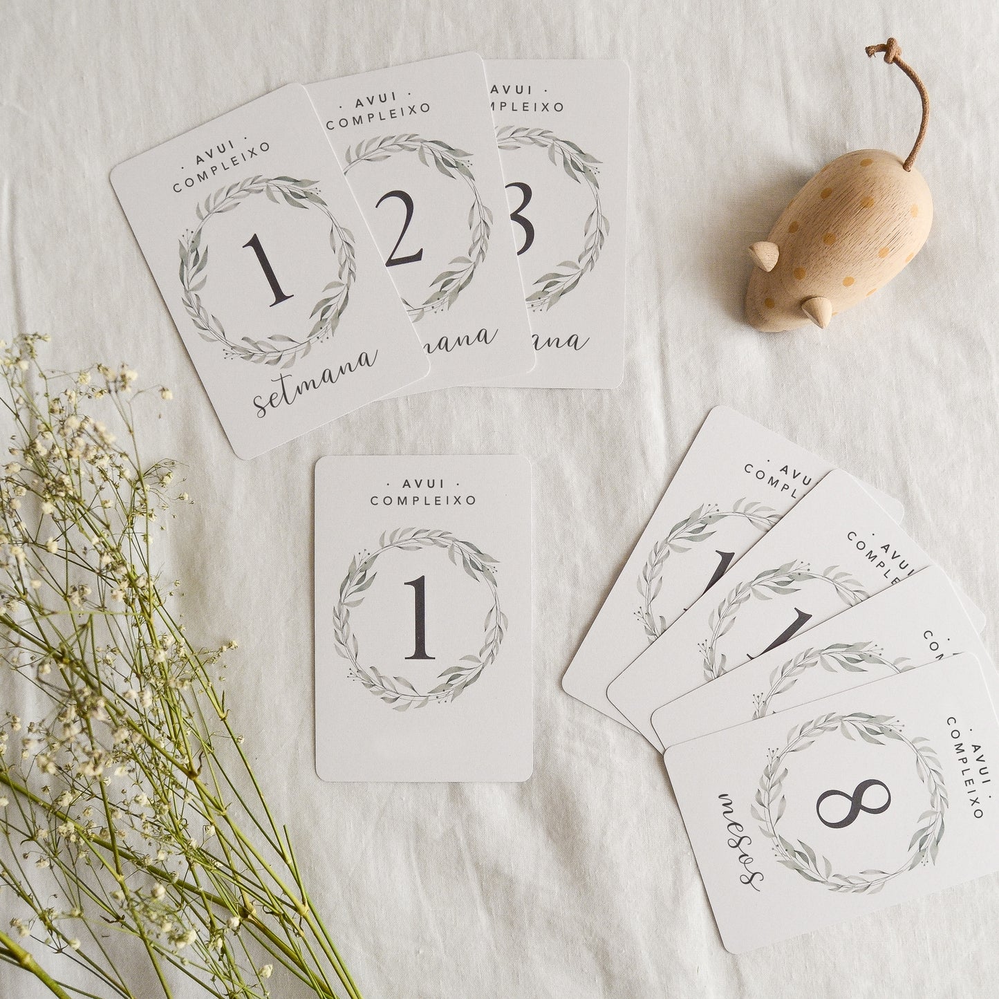 Tarjetas Primer año - Botanic