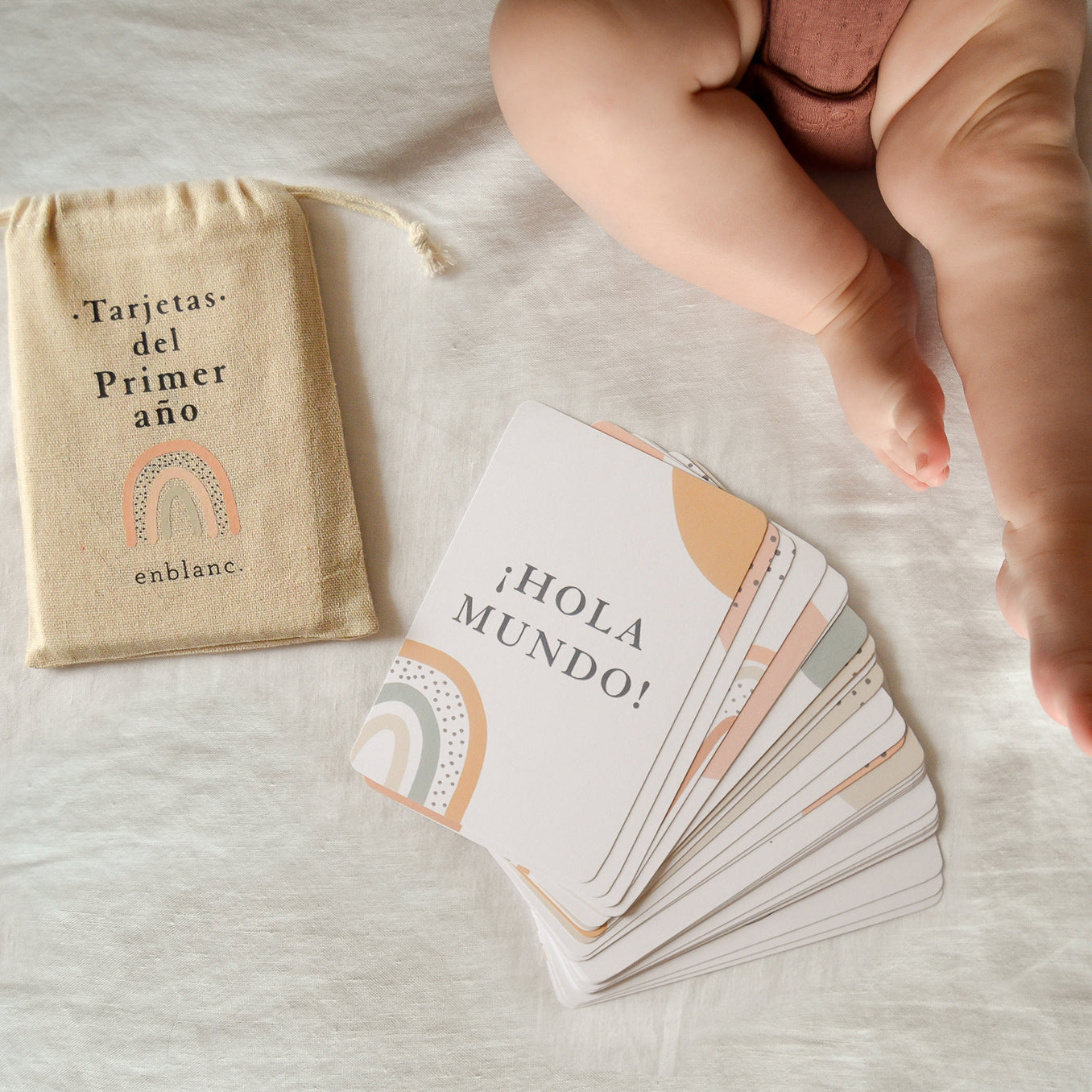 Tarjetas Primer año - Rainbow