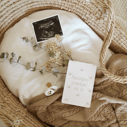 Tarjetas embarazo - Flowers