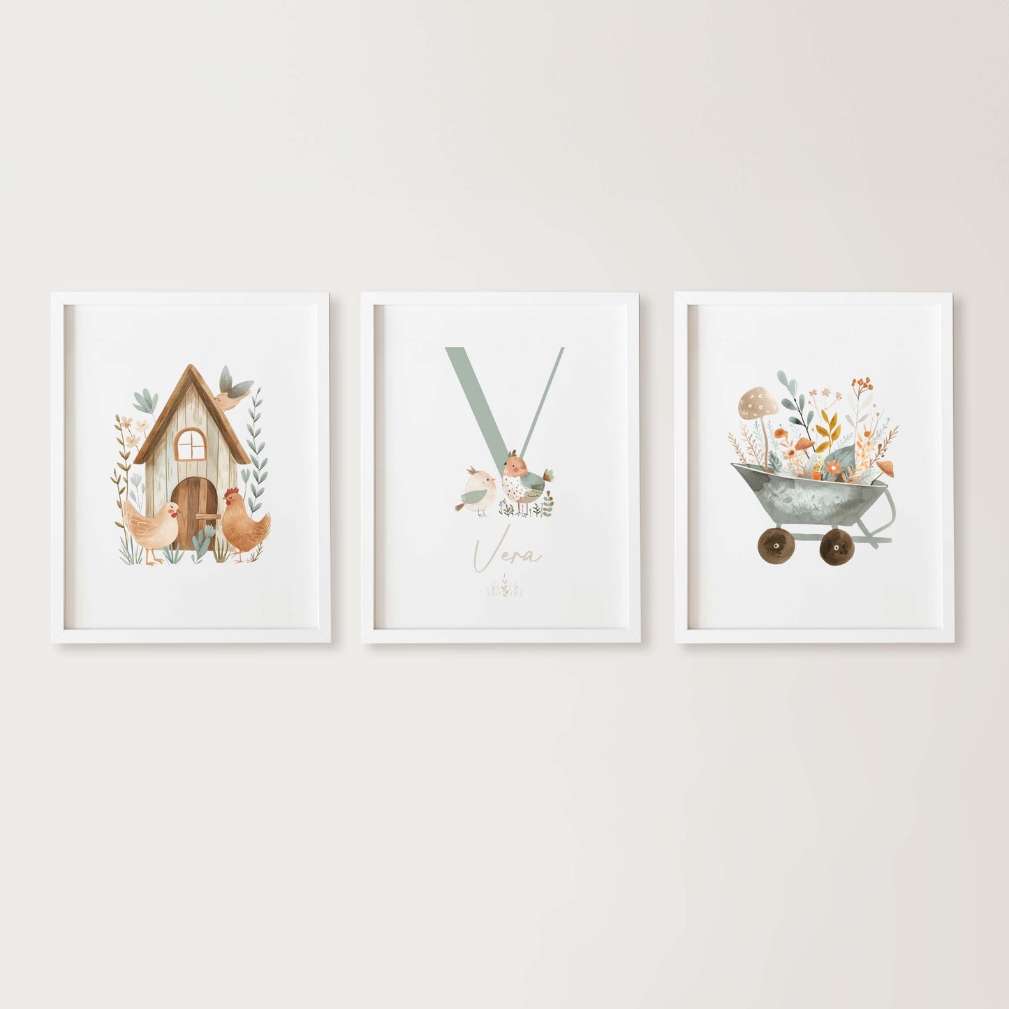 Lámina triple - Animales silvestres