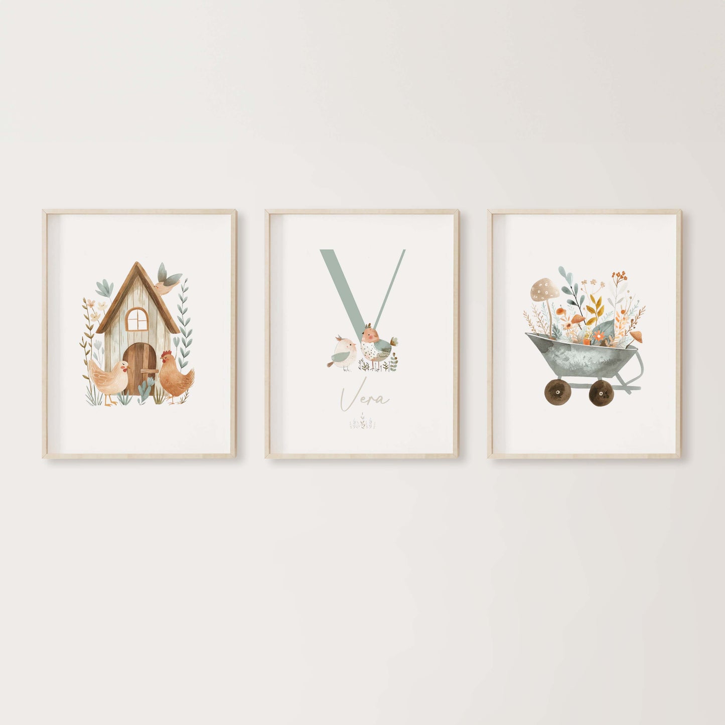 Lámina triple - Animales silvestres